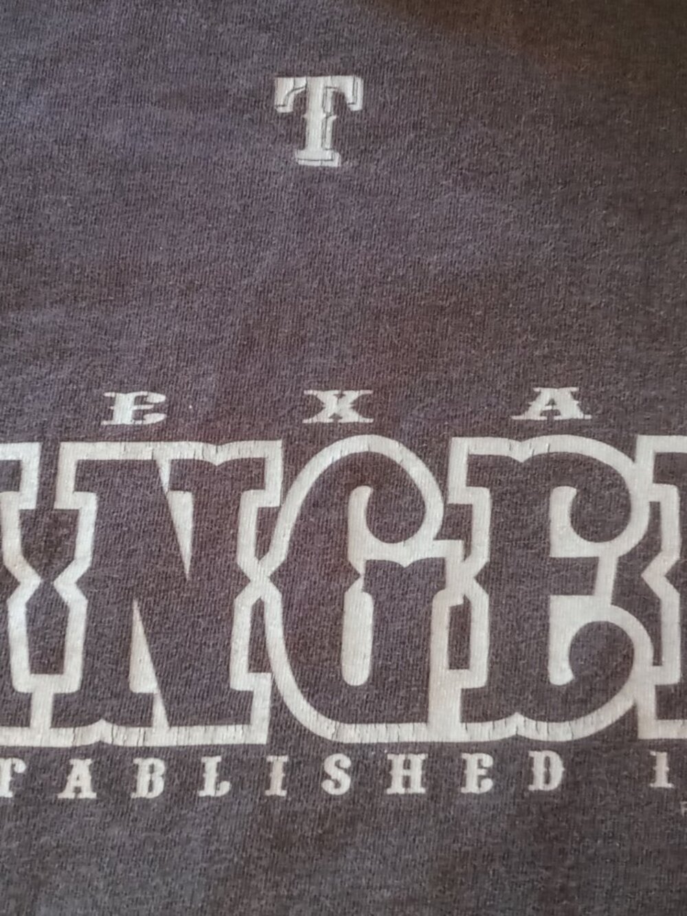 Texas Rangers Tee Shirt Black Large
